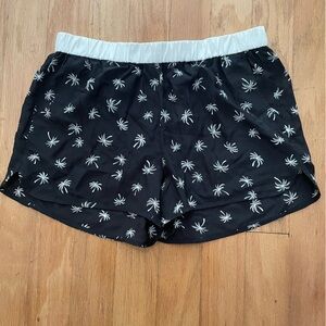 NWT Madewell Silk Palm Tree Shorts